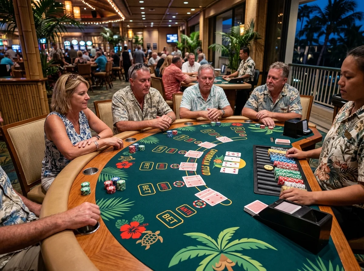 Caribbean Poker tafelspel Spinalto